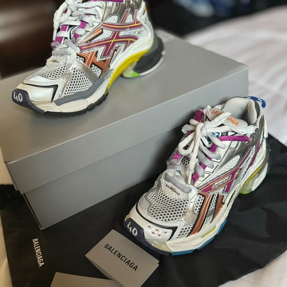 balenciaga mesh track runner sneakers multi color - Picture 4 of 6